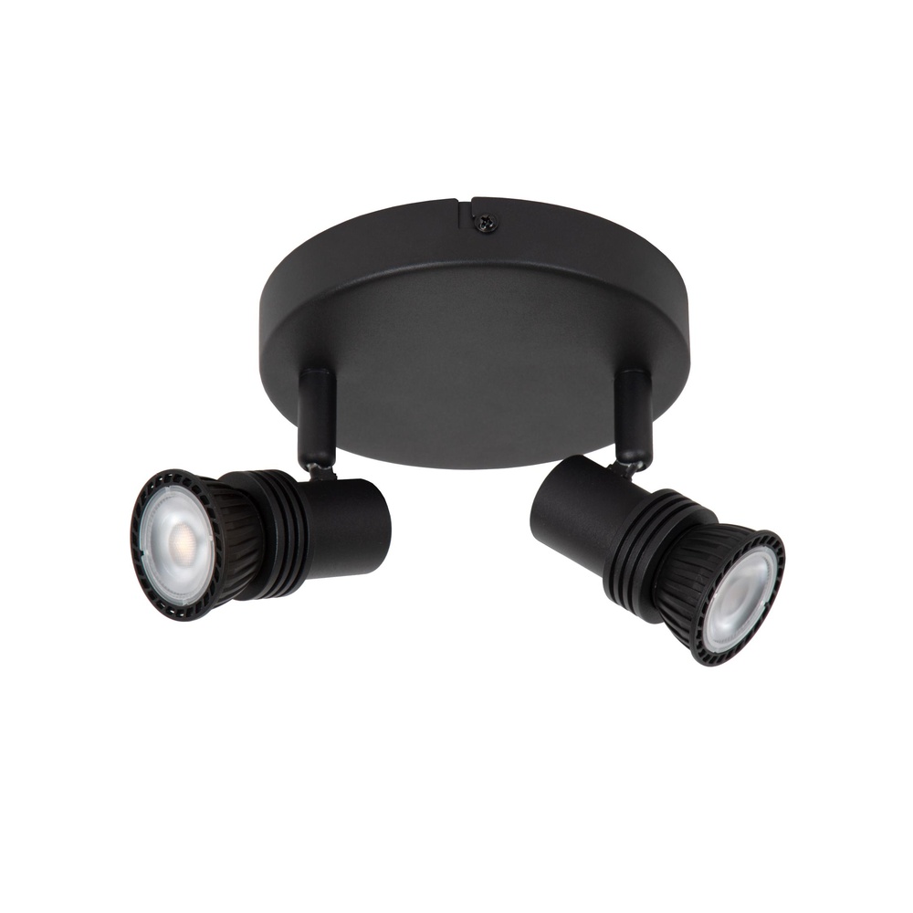 Lucide PlafondspotKianti 2-lichts zwart - 53901/12/30